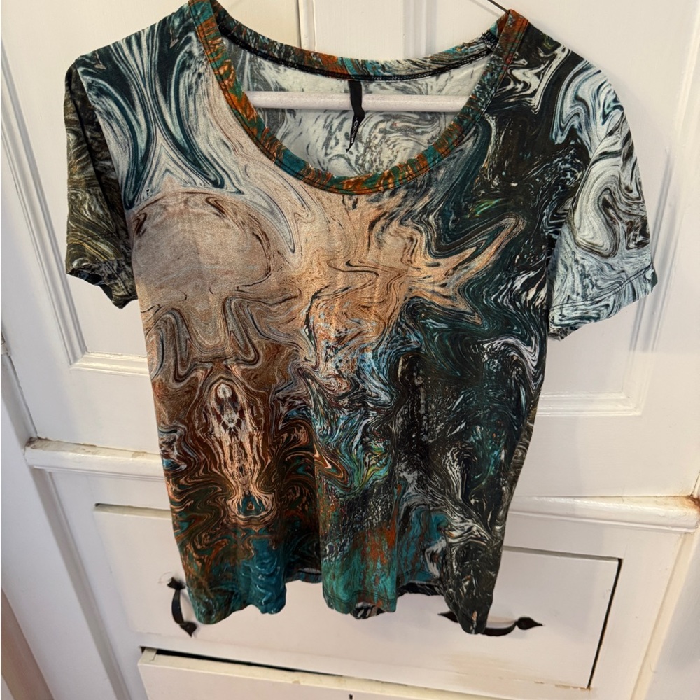 Joe's Jeans Abstract colors Graphic Short Sleeve Tee